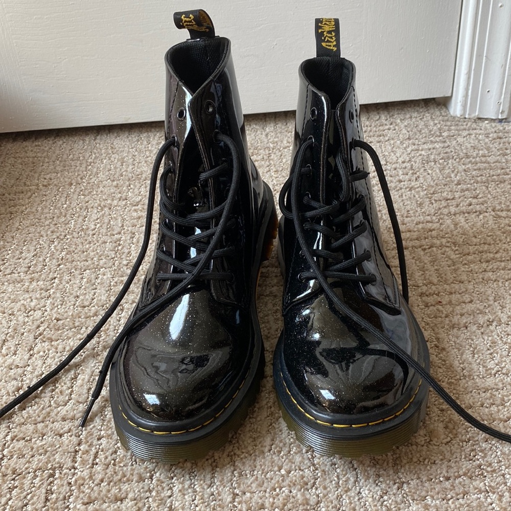 Black Sparkle Dr. Martens